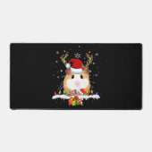 Guinea Weihnachtsweihnachtsleuchten Schreibtischunterlage (Vorderseite)