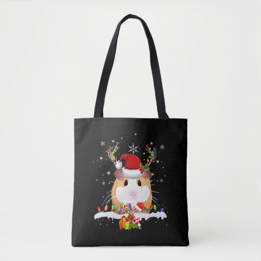 Guinea Weihnachtsweihnachtsleuchten Tasche (Vorderseite)