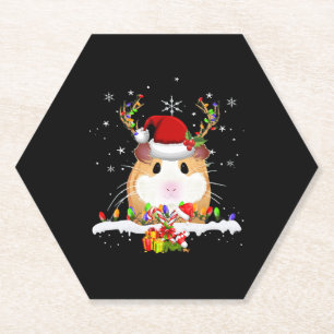 Guinea Weihnachtsweihnachtsleuchten Untersetzer