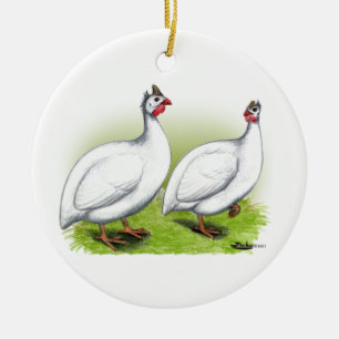Guinea: Weiß Keramik Ornament