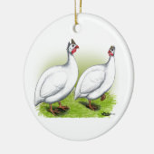 Guinea: Weiß Keramik Ornament (Links)