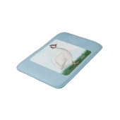 Guinea White Badematte (Schrägansicht)