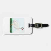 Guinea White Gepäckanhänger (Vorderseite horizontal)