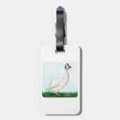 Guinea White Gepäckanhänger (Rückseite vertikal)