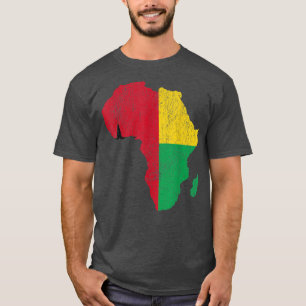 GuineaBissau Flag Africa Kontinent Gift fpr Guinea T-Shirt