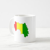 Guineaflaggenkarte Kaffeetasse (Vorderseite Links)