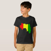 Guineaflaggenkarte T-Shirt (Vorne ganz)