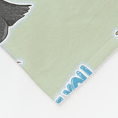 Guineafowl Funny lauud vogel Cartoon Fleecedecke (Ecke)