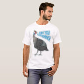 Guineafowl Funny lauud vogel Cartoon T-Shirt (Vorne ganz)