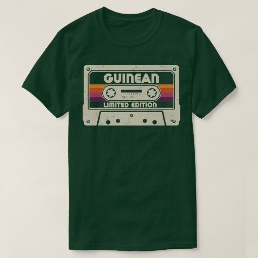 Guinean National Pride, Guinea Country Retro T-Shirt (Design vorne)