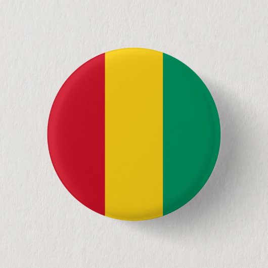 guineische Flagge, Flagge der Guinea Button (Vorderseite)