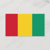 guineische Flagge, Flagge der Guinea Visitenkarte (Vorderseite)