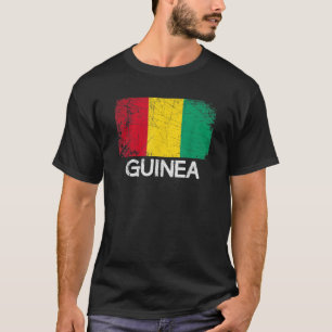 Guineische Flagge Vintage Hergestellt in Guinea Ge T-Shirt