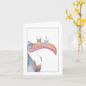 Guiness Toucan Geburtstagskarte Karte (Gelbe Blume)