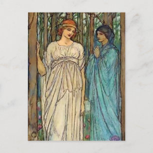 „Guinevere“ Feen-Kunst von Florence Harrison Postkarte