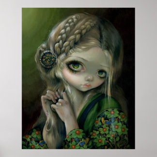 Guinevere hatte Green Eyes ART PRINT Jasmine Becke Poster