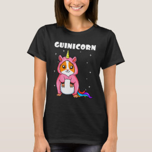 Guinicorn Meerschweinchen Weißes Einhorn Mystische T-Shirt