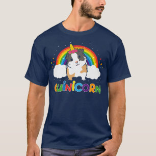 Guinicorn Niedliche Guinea Pig Unicorn Tier Regenb T-Shirt