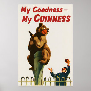 Guinness-Bär-Poster-Druck John Gilroy Vintage Poster