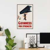 Guinness For Strength Poster Druck  John Gilroy (Heimbüro)