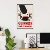 Guinness For Strength Poster Druck Vintage John (Heimbüro)