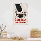 Guinness For Strength Poster Druck Vintage John (Küche)