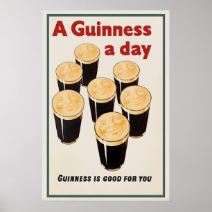 Guinness ist gut für Sie Poster Druck John Gilroy