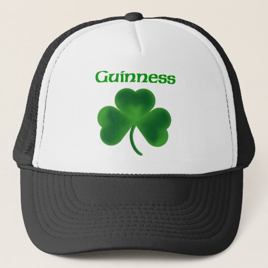 Guinness-Kleeblatt Truckerkappe (Vorderseite)