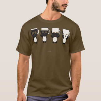 Guinness Panda Beer Pattern schwarz T-Shirt