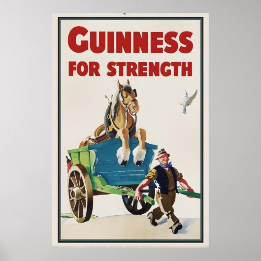 Guinness Pferd Poster Druck Vintage John Gilroy (Vorne)