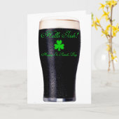 Guinness-Pint-Bild für Grußkarte Karte (Gelbe Blume)
