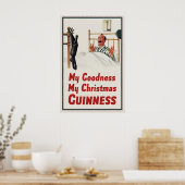 Guinness Weihnachtsstrumpf Poster Druck John (Küche)
