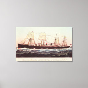 Guion Line Dampfschiff Arizona Leinwanddruck