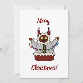 Guirlande Weihnachtsmonster Feiertagskarte
