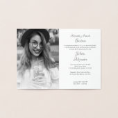 Guirnalda Floral Nombre y Foto para Quinceañera Folienkarte (Innenseite)