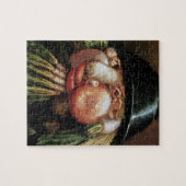 Guiseppe Arcimboldo; Der Gemüsehändler, Gemüse Puzzle (Horizontal)