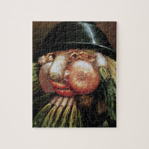 Guiseppe Arcimboldo; Der Gemüsehändler, Gemüse Puzzle