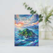 Guishan-Insel Taiwan Postkarte (Stehend Vorderseite)