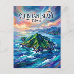 Guishan-Insel Taiwan Postkarte