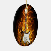 Guitair Flammen Keramik Ornament (Rechts)