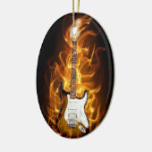 Guitair Flammen Keramik Ornament (Links)