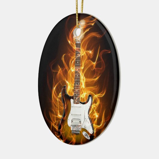 Guitair Flammen Keramik Ornament (Links)