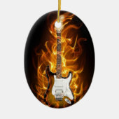 Guitair Flammen Keramik Ornament (Vorne)