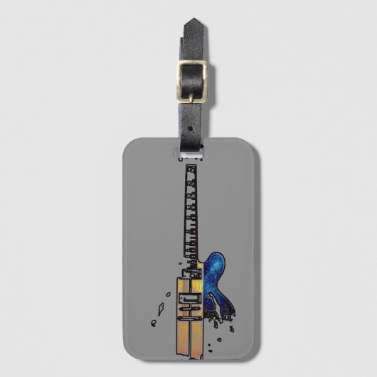 Guitar 4 bc ltcn gepäckanhänger (Vorderseite Vertikal)