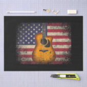 Guitar 4. Juli Gift American Flag USA - Countr Seidenpapier (Handwerk)