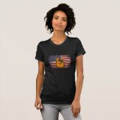 Guitar 4. Juli Gift American Flag USA - Countr T-Shirt (Vorne ganz)