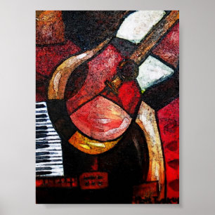 GUITAR ABSTRAKT POSTER