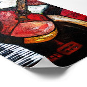 GUITAR ABSTRAKT POSTER (Ecke)