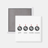 Guitar Amp Knobs Magnet (Vorderseite/Rückseite)