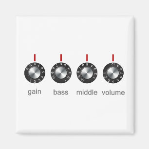 Guitar Amp Knobs Magnet